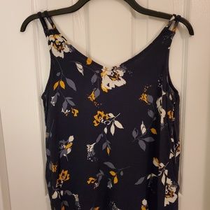 Maurices blue & yellow floral top